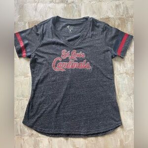XL St. Louis Cardinals t-shirt in heathered gray with sequined red letters